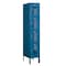 Salsbury Industries 4 Tier Vented Locker, 12"Wx66"Hx18"D, 4 Door, Blue, Unassembled 74158BL-U - alternate 1